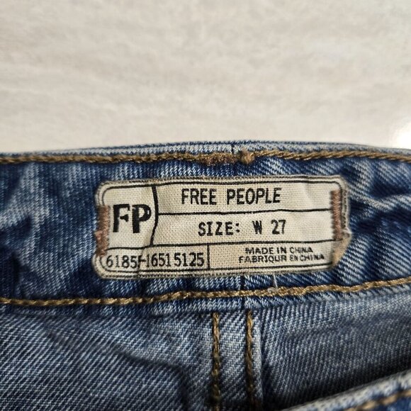 Free People Micro Booty Shorts Womens 27 Distressed Spring Break Festival Boho - Picture 3 of 13